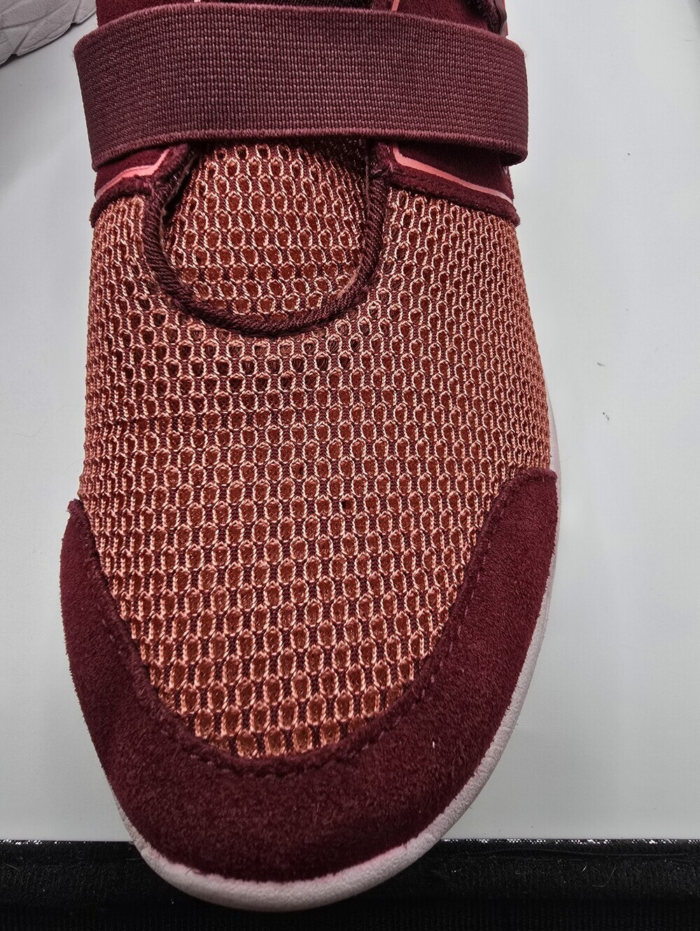 Vionic Hook & Loop Orthotic Burgandy Coral Walking Shoes. Ladies 9.5 - Picture 7 of 16